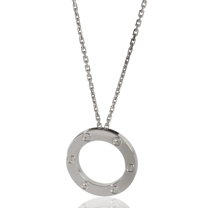 Cartier White Gold  Love Necklace fv