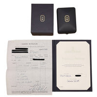 Harry Winston Platinum Diamond Solitaire Pendant box