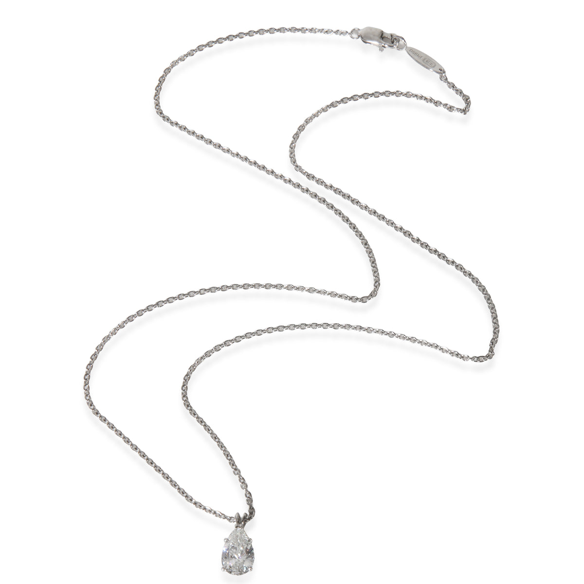 Harry Winston Platinum Diamond Solitaire Pendant pv