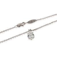 Harry Winston Platinum Diamond Solitaire Pendant sv