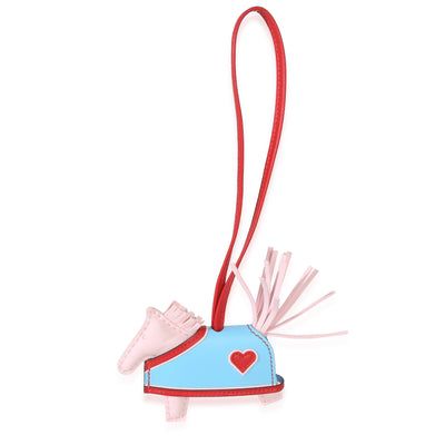 Hermès Rose Darling Rouge Radieux Celeste Milo Lambskin Grigri Rodeo Robeo Coeur fv