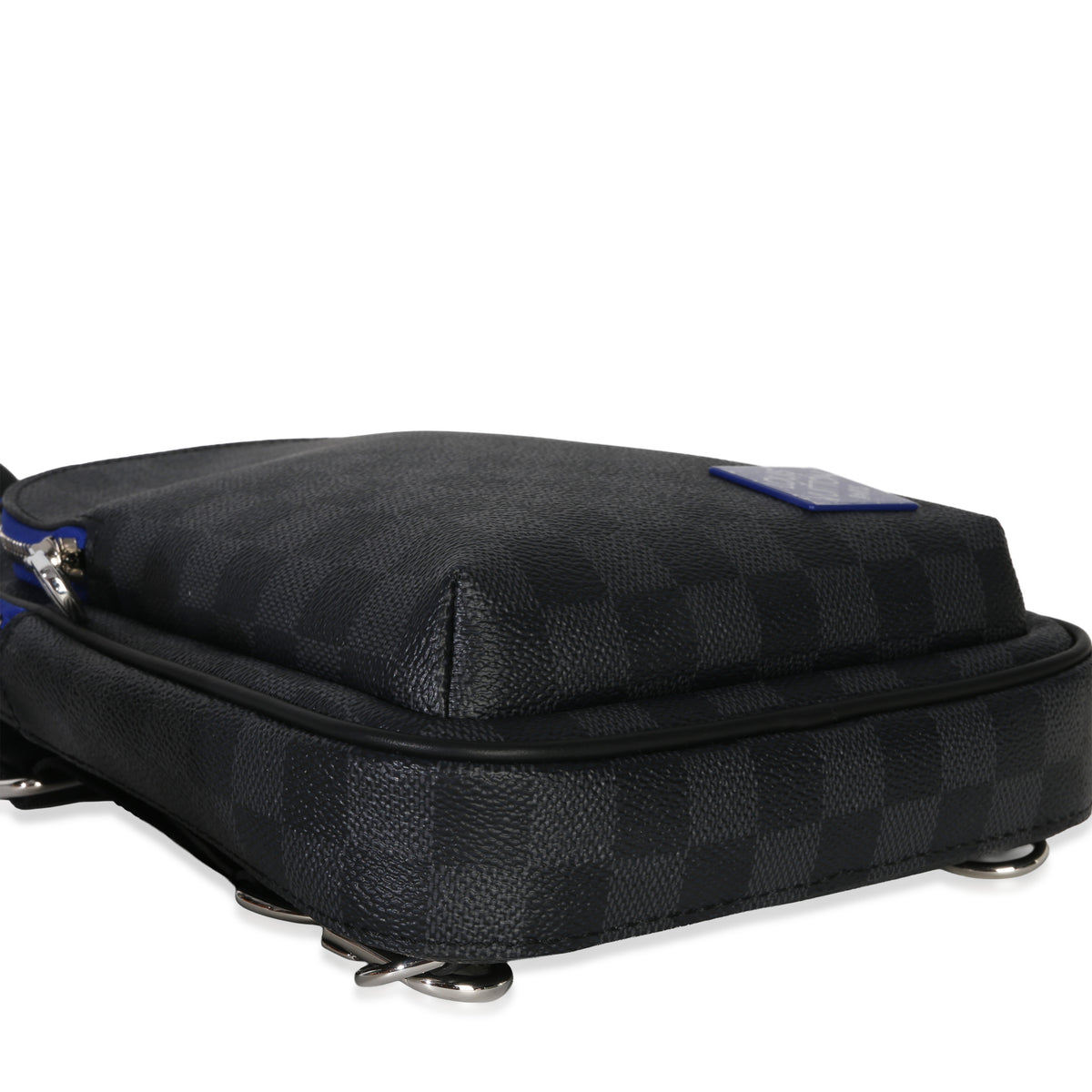 Louis Vuitton Indigo Blue Damier Graphite Canvas Avenue Slingbag Handbag clasp