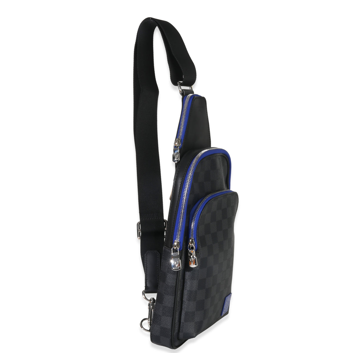 Louis Vuitton Indigo Blue Damier Graphite Canvas Avenue Slingbag Handbag pv