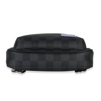 Louis Vuitton Indigo Blue Damier Graphite Canvas Avenue Slingbag Handbag stamp