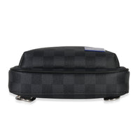 Louis Vuitton Indigo Blue Damier Graphite Canvas Avenue Slingbag Handbag stamp