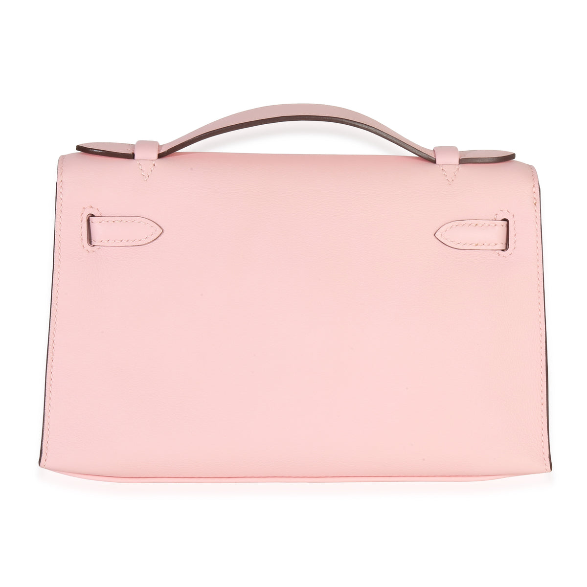 Hermès Rose Sakura Swift Kelly Pochette PHW Handbag bv