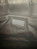 Chanel Grey Quilted Suede Wild Stitch Jumbo CC Tote Handbag ad3