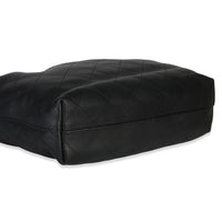 Chanel 26C Black Quilted Calfskin Large Hobo Handbag clasp