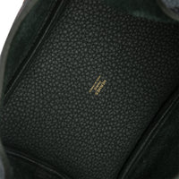Hermès Vert Fonce Clemence Picotin Lock 18 GHW Handbag ad1