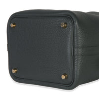 Hermès Vert Fonce Clemence Picotin Lock 18 GHW Handbag box