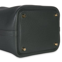 Hermès Vert Fonce Clemence Picotin Lock 18 GHW Handbag clasp