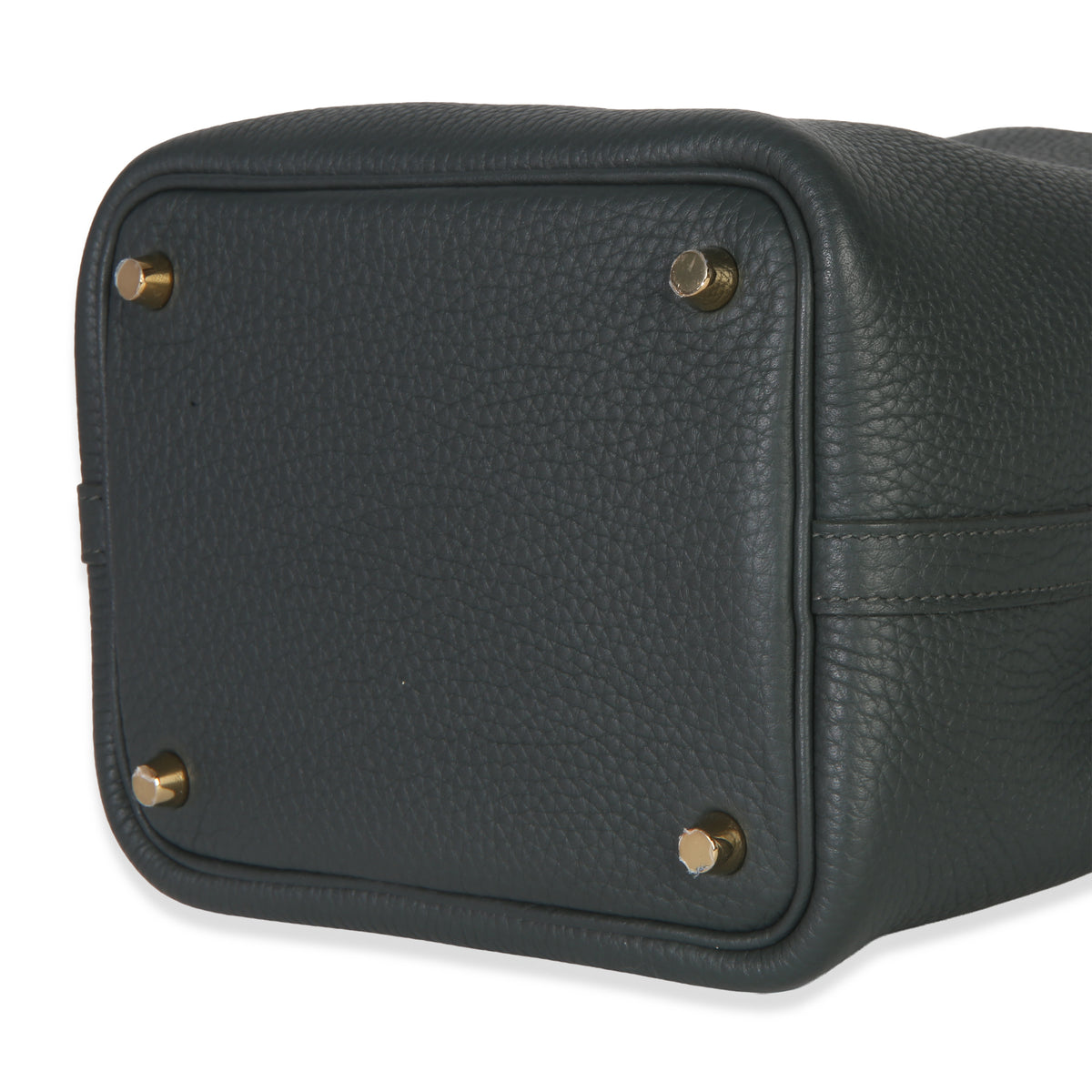 Hermès Vert Fonce Clemence Picotin Lock 18 PM GHW Handbag box