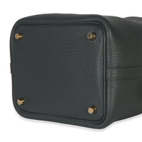 Hermès Vert Fonce Clemence Picotin Lock 18 PM GHW Handbag box