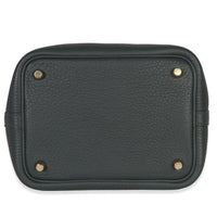 Hermès Vert Fonce Clemence Picotin Lock 18 PM GHW Handbag stamp