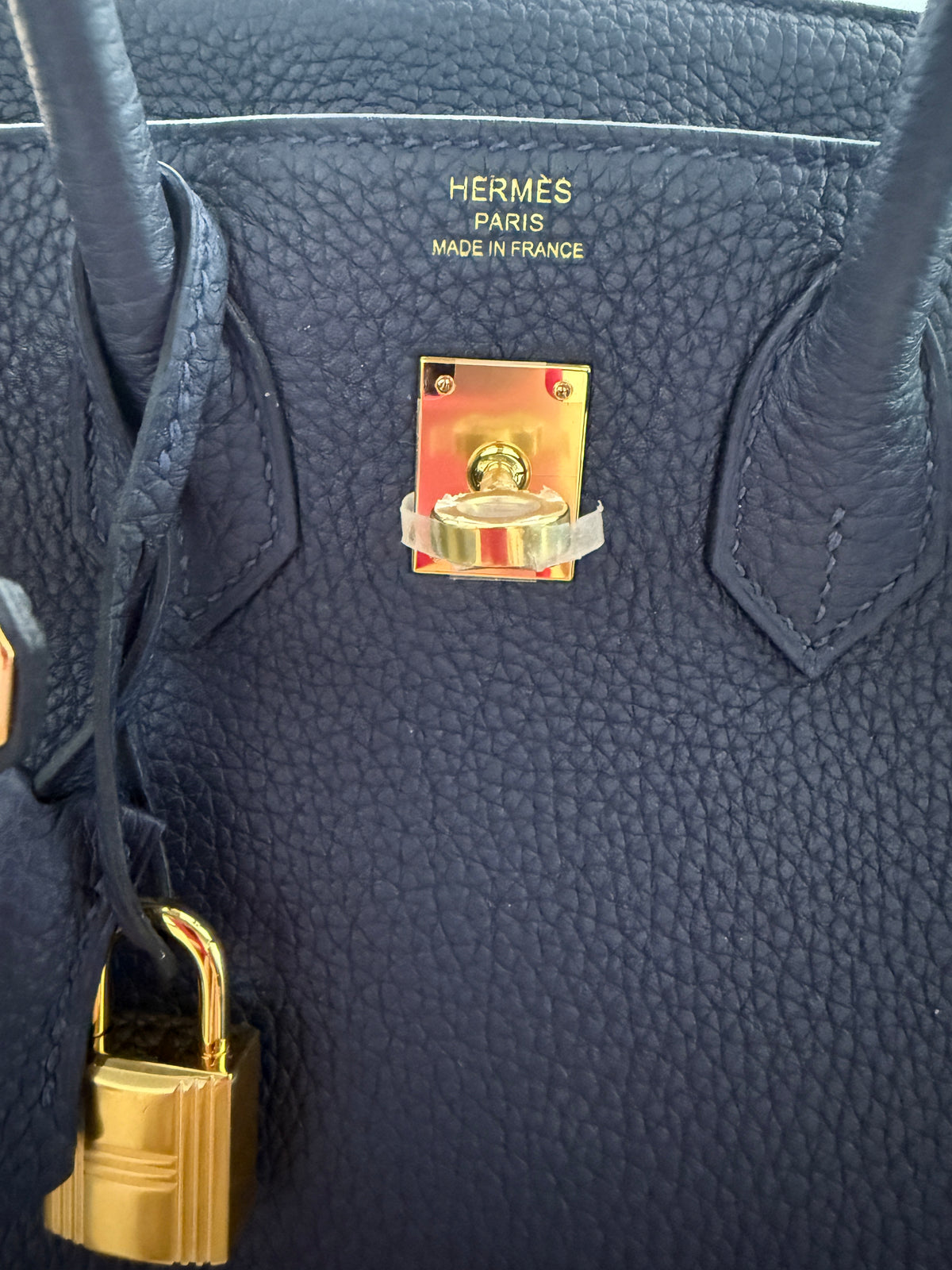 Hermès Bleu Nuit Togo Birkin 25 GHW Handbag ad3