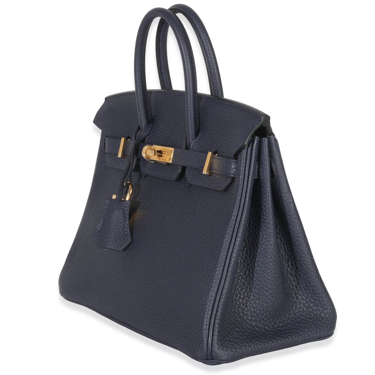 Hermès Bleu Nuit Togo Birkin 25 GHW Handbag sv