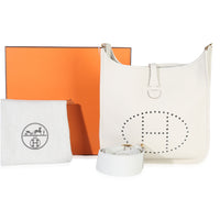 Hermès Craie Clemence Evelyne III PM 29 GHW Handbag ad1
