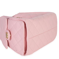 Chanel Pink Quilted Caviar Small  25 Hobo Handbag Handbag clasp