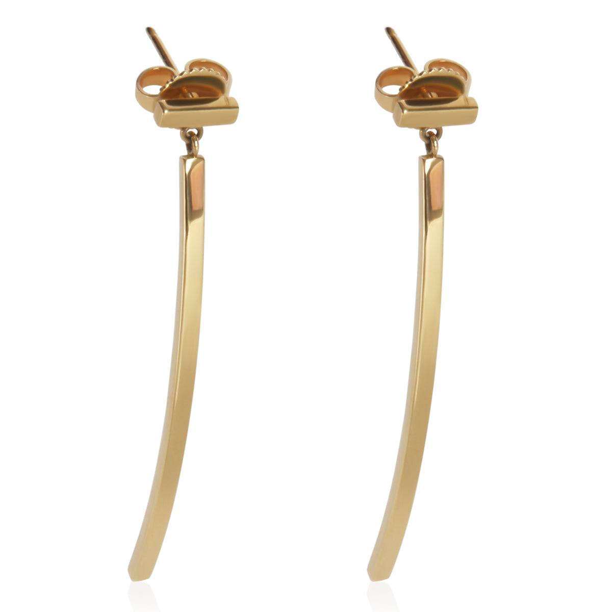 Tiffany & Co. Yellow Gold  Tiffany T Bar Earrings fv