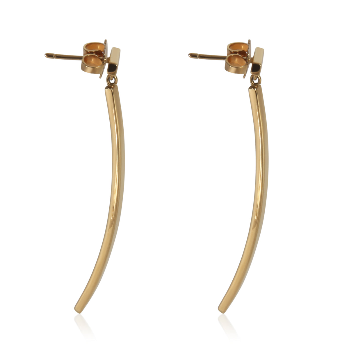 Tiffany & Co. Yellow Gold  Tiffany T Bar Earrings sv