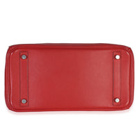 Hermès Rouge Casaque Swift Birkin 30 PHW Handbag stamp