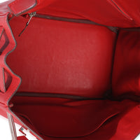 Hermès Rouge Casaque Swift Birkin 30 PHW Handbag ad2