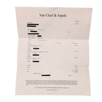 Van Cleef & Arpels Yellow Gold Malachite Magic Alhambra Necklace stamp