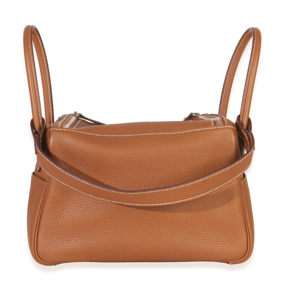 Hermès Gold Clemence Lindy 26 PHW Handbag bv