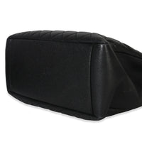 Chanel Black Quilted Caviar Grand Shopping Tote Handbag box
