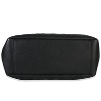 Chanel Black Quilted Caviar Grand Shopping Tote Handbag stamp