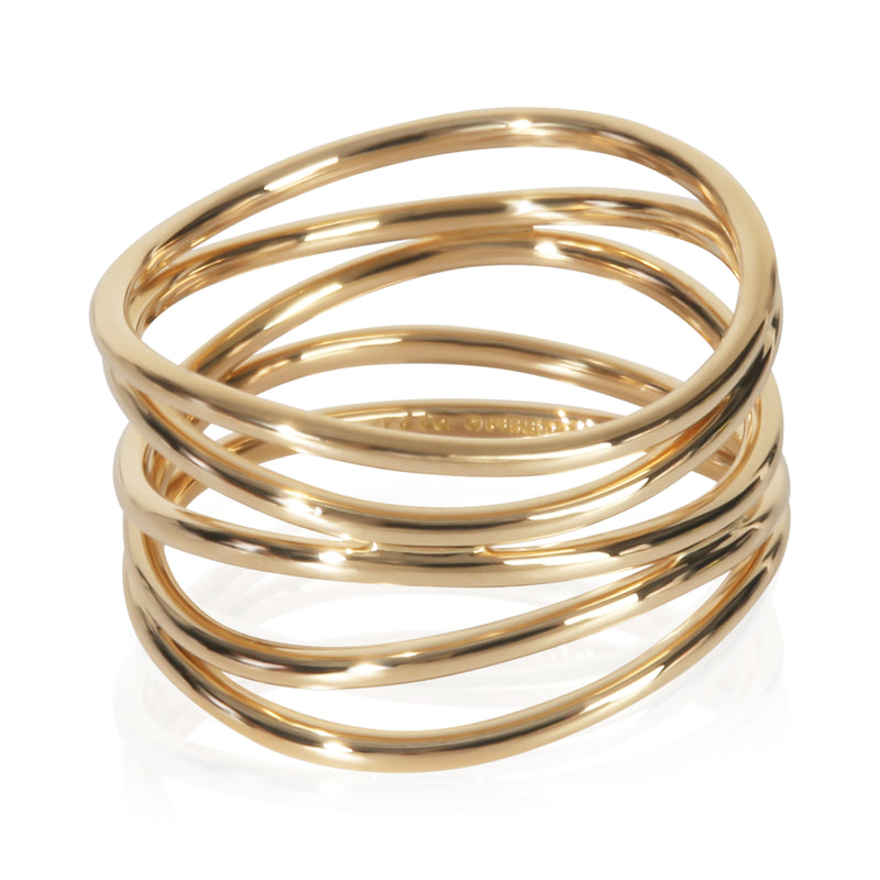 Tiffany & Co. Yellow Gold  Elsa Peretti Wave Ring fv