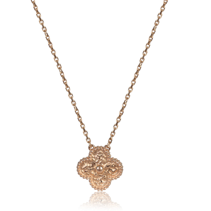 Van Cleef & Arpels Rose Gold  Vintage Alhambra Pendant fv
