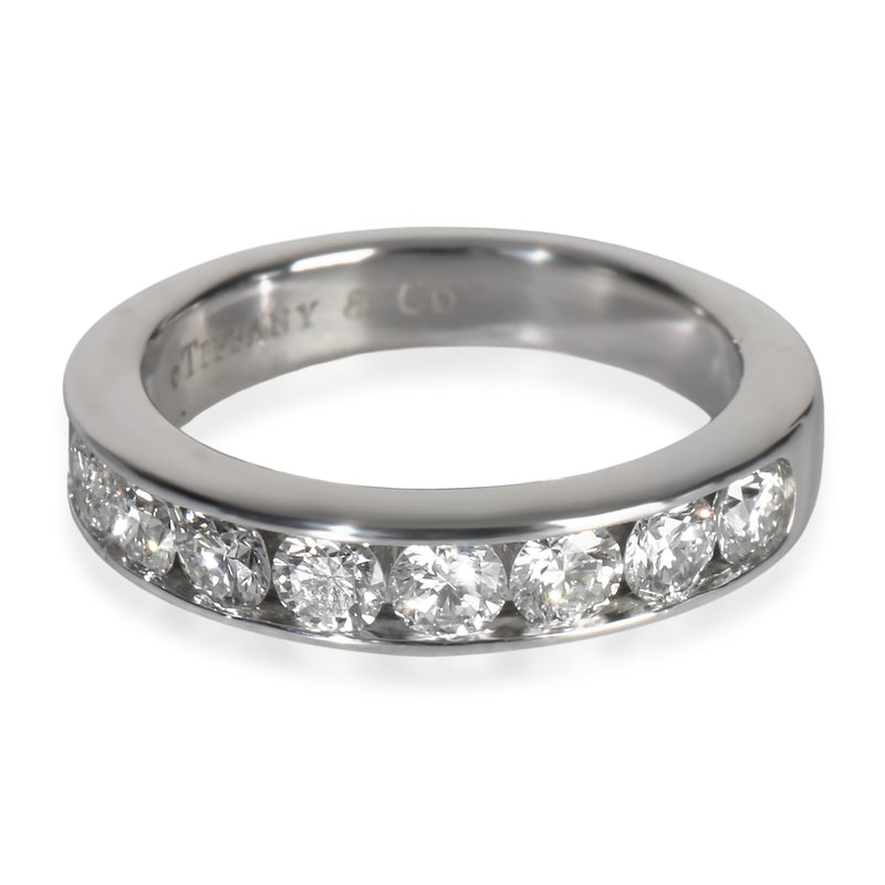 Tiffany & Co. Platinum Diamond Channel Set Band fv