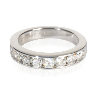Tiffany & Co. Platinum Diamond Channel Set Band fv