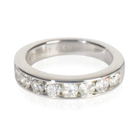 Tiffany & Co. Platinum Diamond Channel Set Band fv