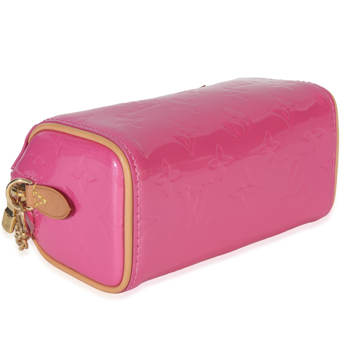Louis Vuitton Louis Vuittion Valentine Pink Monogram Vernis Nano Speedy Bandouliere NM Handbag clasp