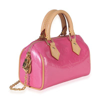 Louis Vuitton Louis Vuittion Valentine Pink Monogram Vernis Nano Speedy Bandouliere NM Handbag pv