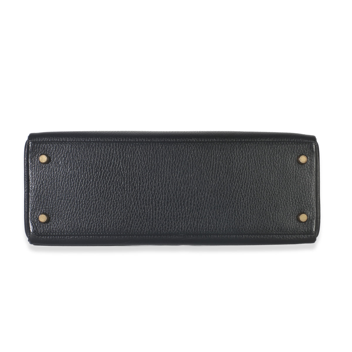 Hermès Vintage Black Ardennes Kelly 32 GHW Handbag stamp