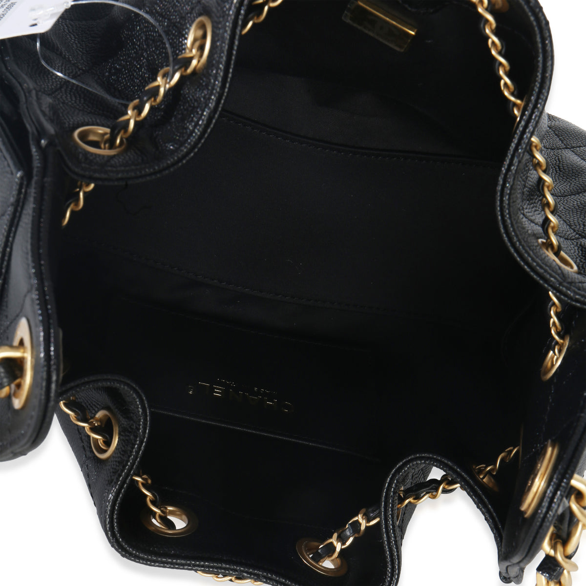 Chanel Black Quilted Caviar Mini  25 Hobo Handbag Handbag ad1