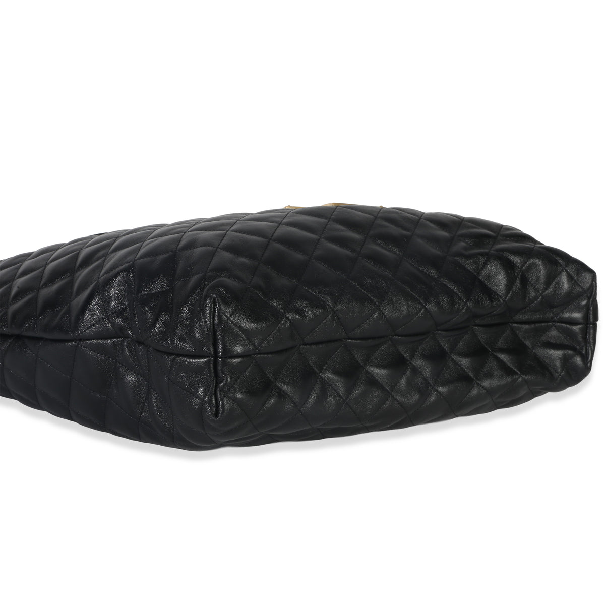 Saint Laurent Black Quilted Lambskin Maxi Icare Shopping Tote Handbag av