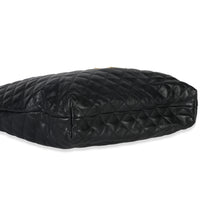 Saint Laurent Black Quilted Lambskin Maxi Icare Shopping Tote Handbag av