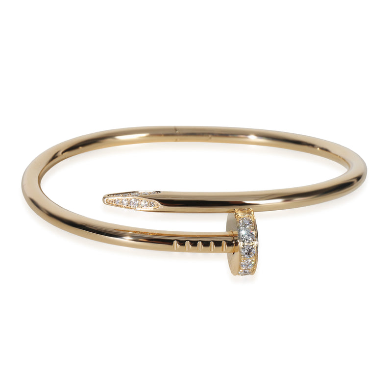 Cartier Yellow Gold Diamond Juste Un Clou Bracelet fv