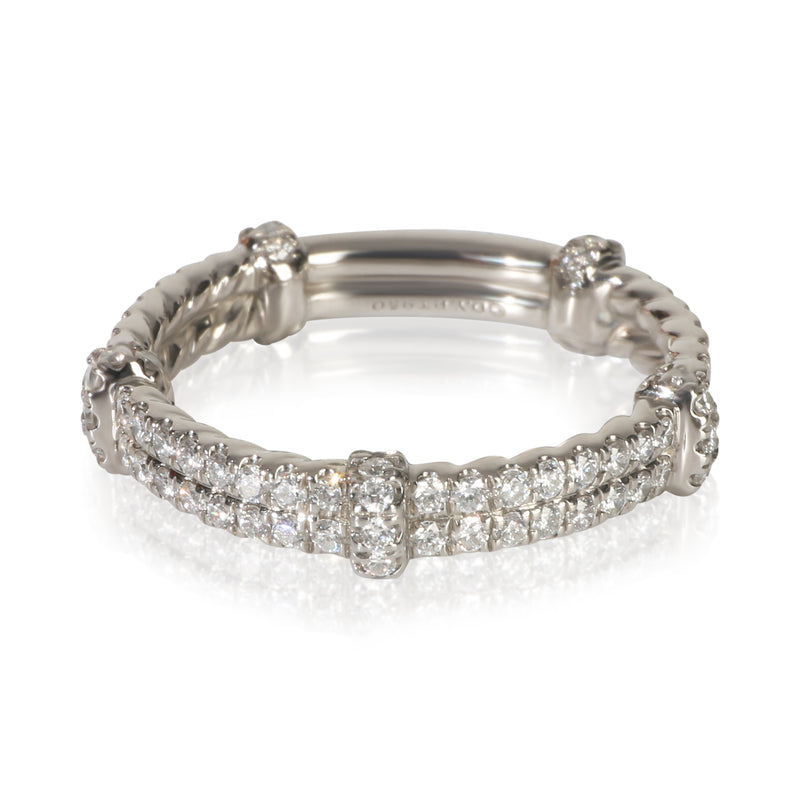 David Yurman Platinum Diamond Band fv
