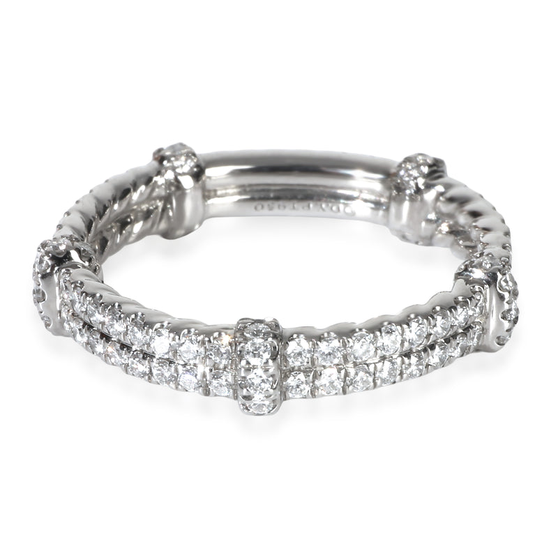 David Yurman Platinum Diamond Band fv