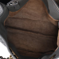 Bottega Veneta Grey Nappa Intrecciato Medium Chain Tote Handbag av