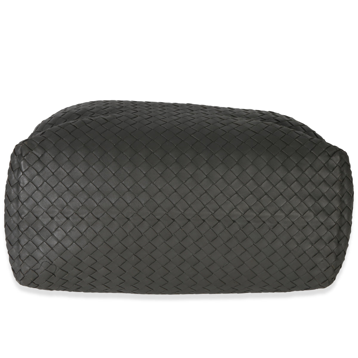 Bottega Veneta Grey Nappa Intrecciato Medium Chain Tote Handbag stamp