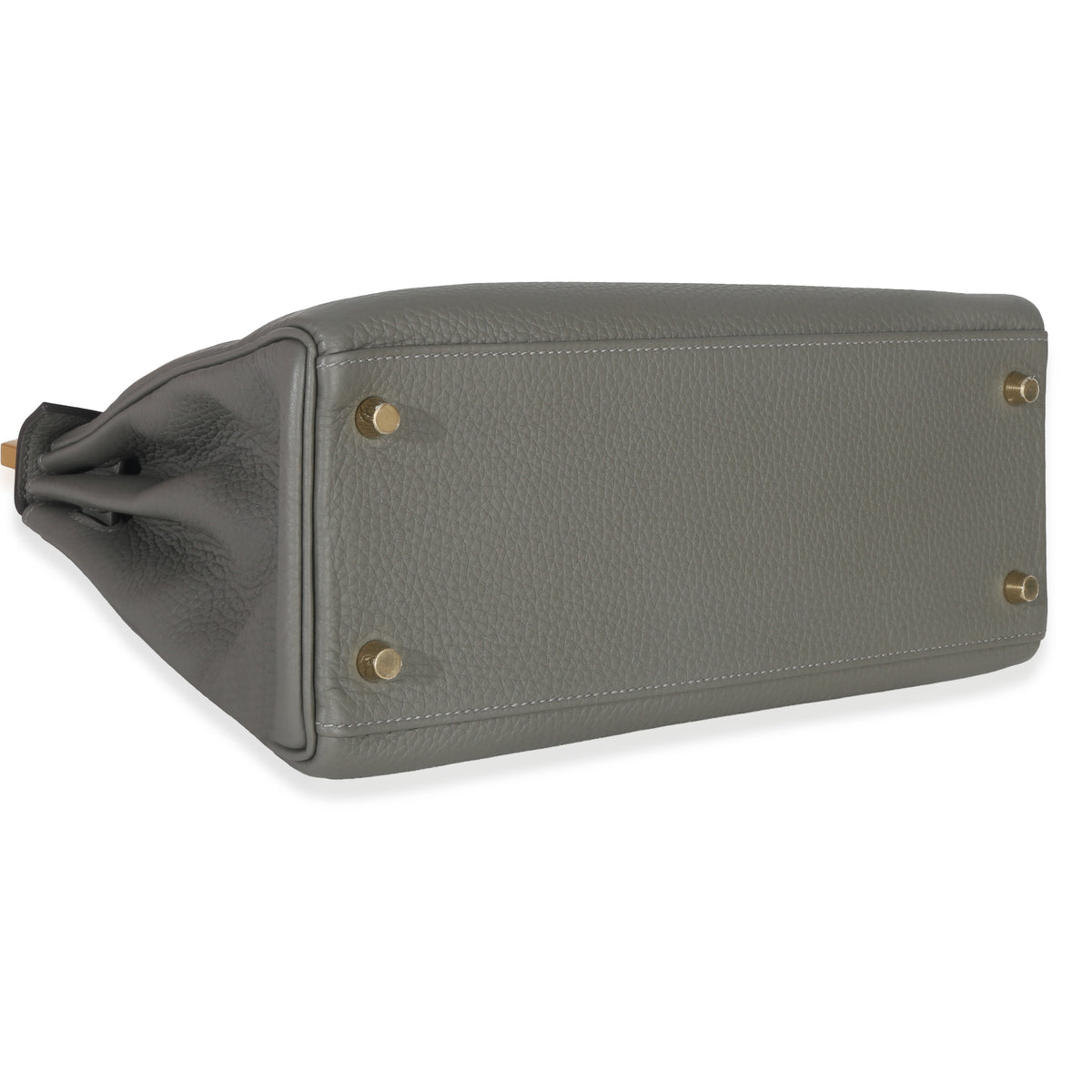 Hermès Gris Meyer Clemence Kelly 28 GHW Handbag av