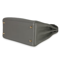 Hermès Gris Meyer Clemence Kelly 28 GHW Handbag clasp