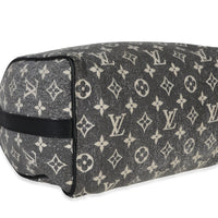 Louis Vuitton Black Monogram Denim Jacquard Speedy Bandouliere 25 Handbag clasp