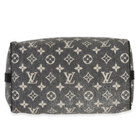 Louis Vuitton Black Monogram Denim Jacquard Speedy Bandouliere 25 Handbag stamp